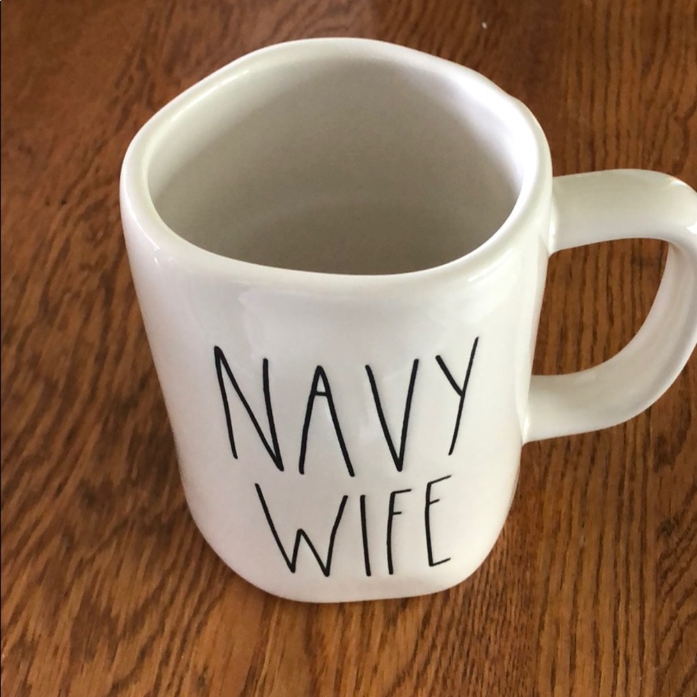 rae dunn navy wife mug